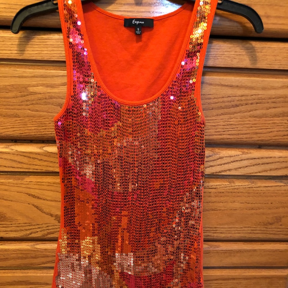 Express Sequin Tank Top